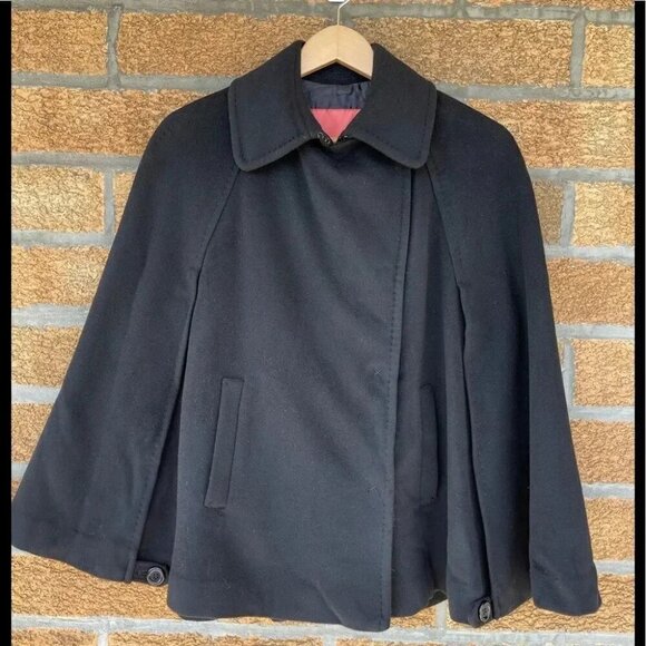 NWT SINCLAIRE 10 lambwool cape coat s - Picture 2 of 16